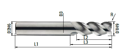 123 lang Fräser ALU Cutter